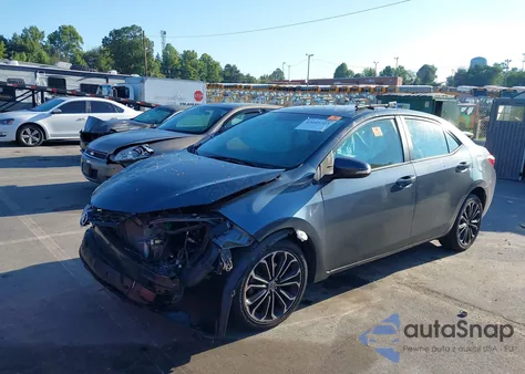 2014 Toyota Corolla S Plus from USA, damaged, VIN 5YFBURHE6EP127351